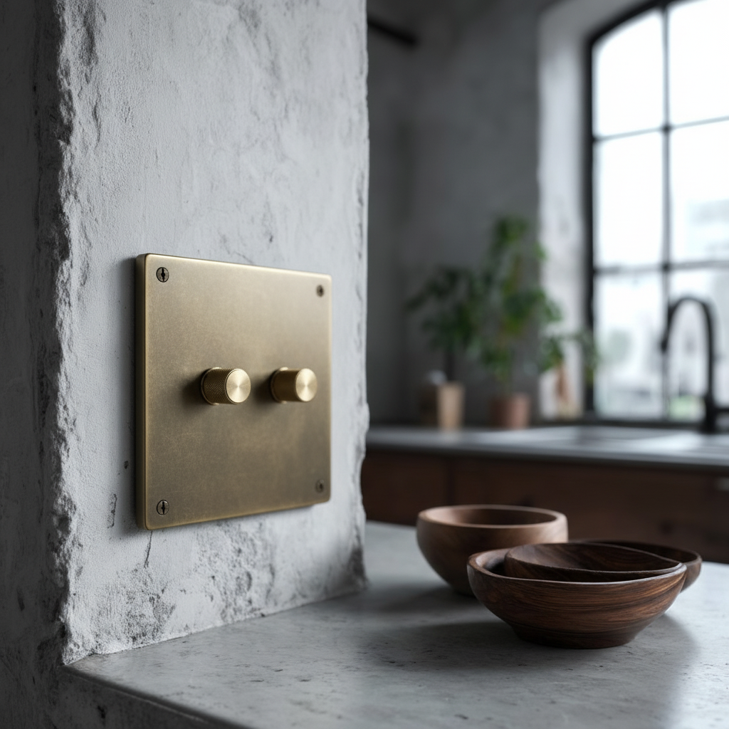 Solid Brass Dimmer Switch