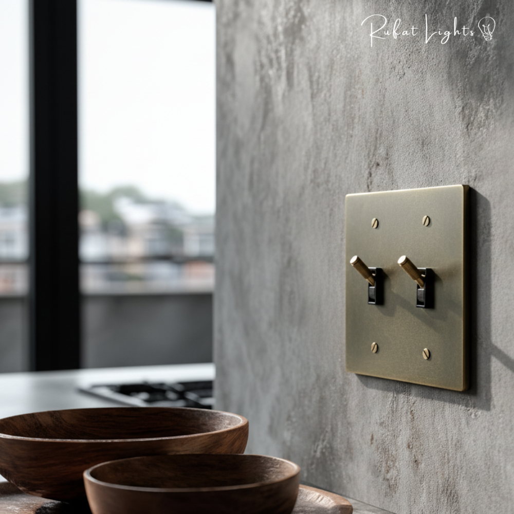 Solid Brass Toggle Switch