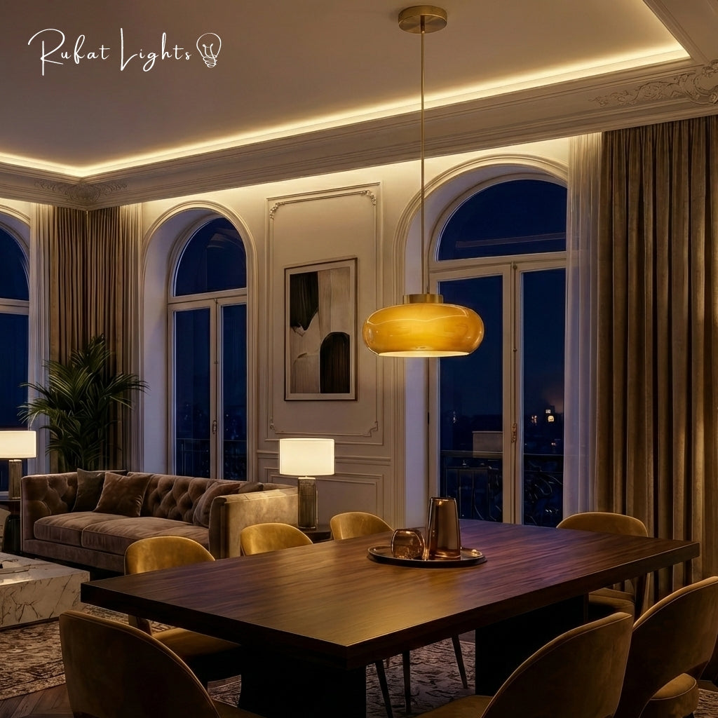 Antique Glass Ceiling/Pendant Lamp