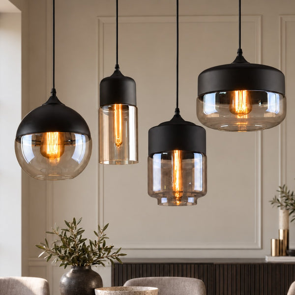 Blended Combination Metal Glass Pendant Lights