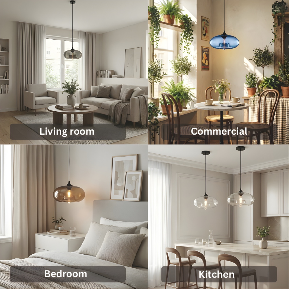 Chandelier Kúla Glass Ball - Pendant Light