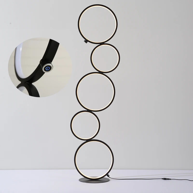 Nordic Ring Design Led Floor Lamp