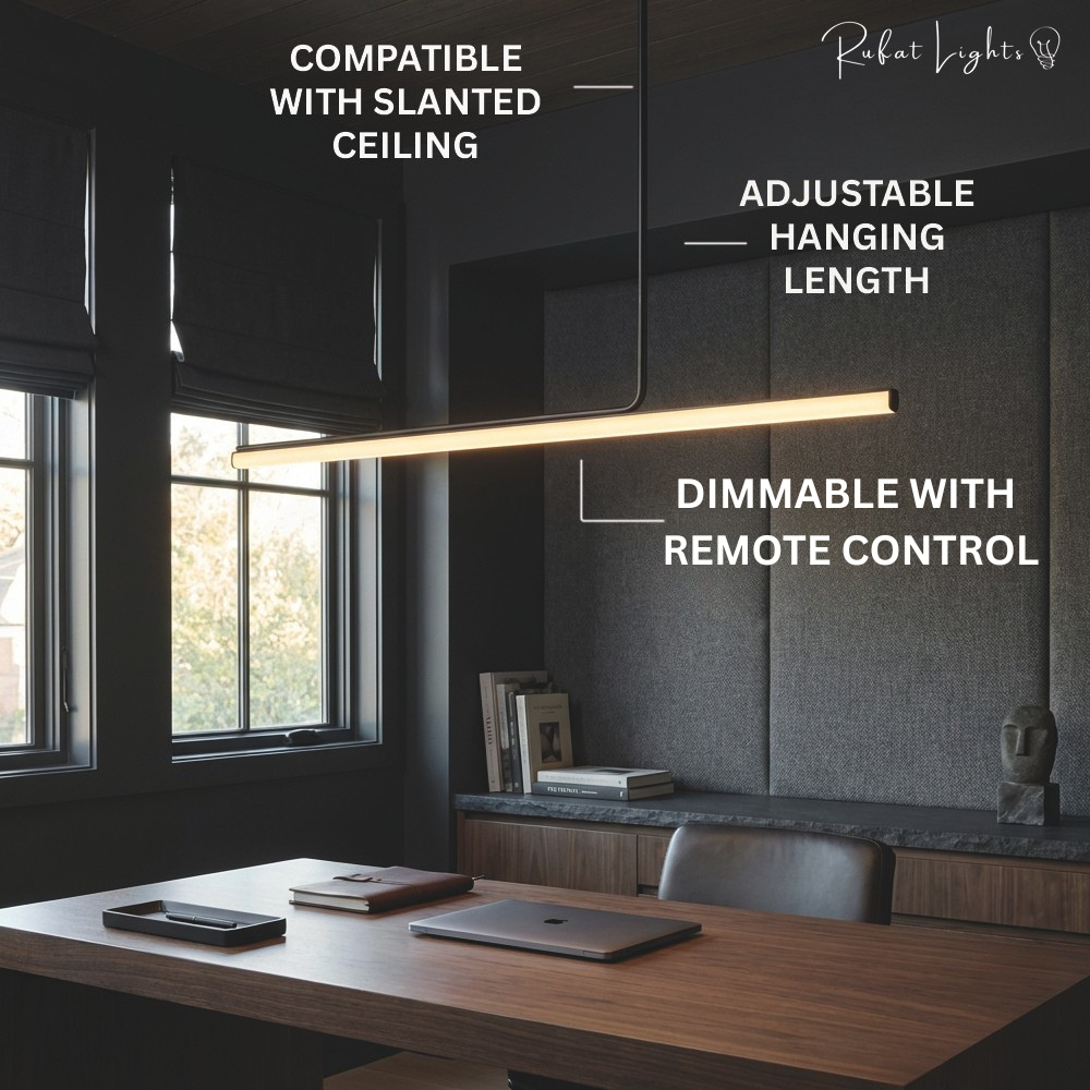 Elegance Modern Long Tube Pendant Light
