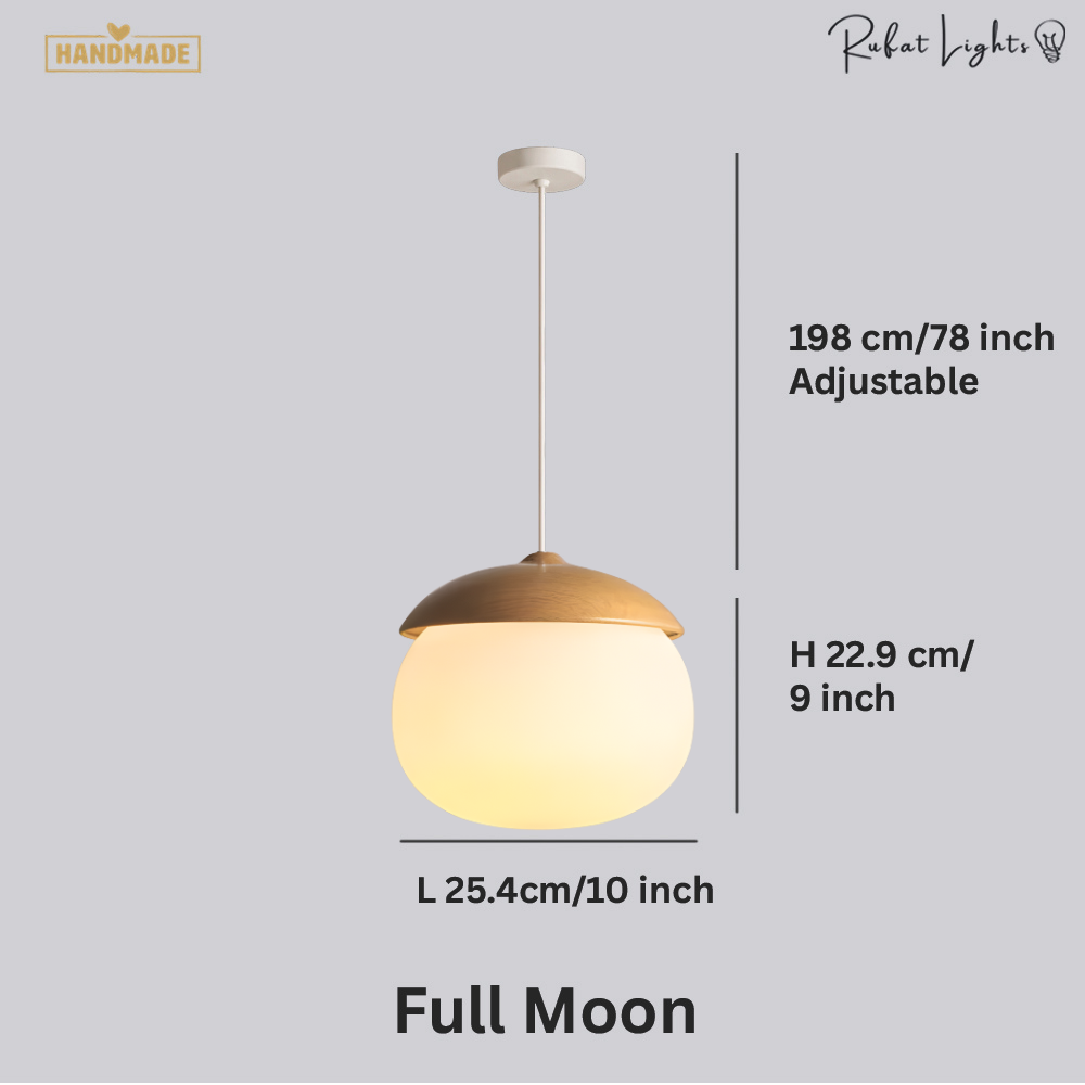 Glass Acorn Moon Pendant Lights