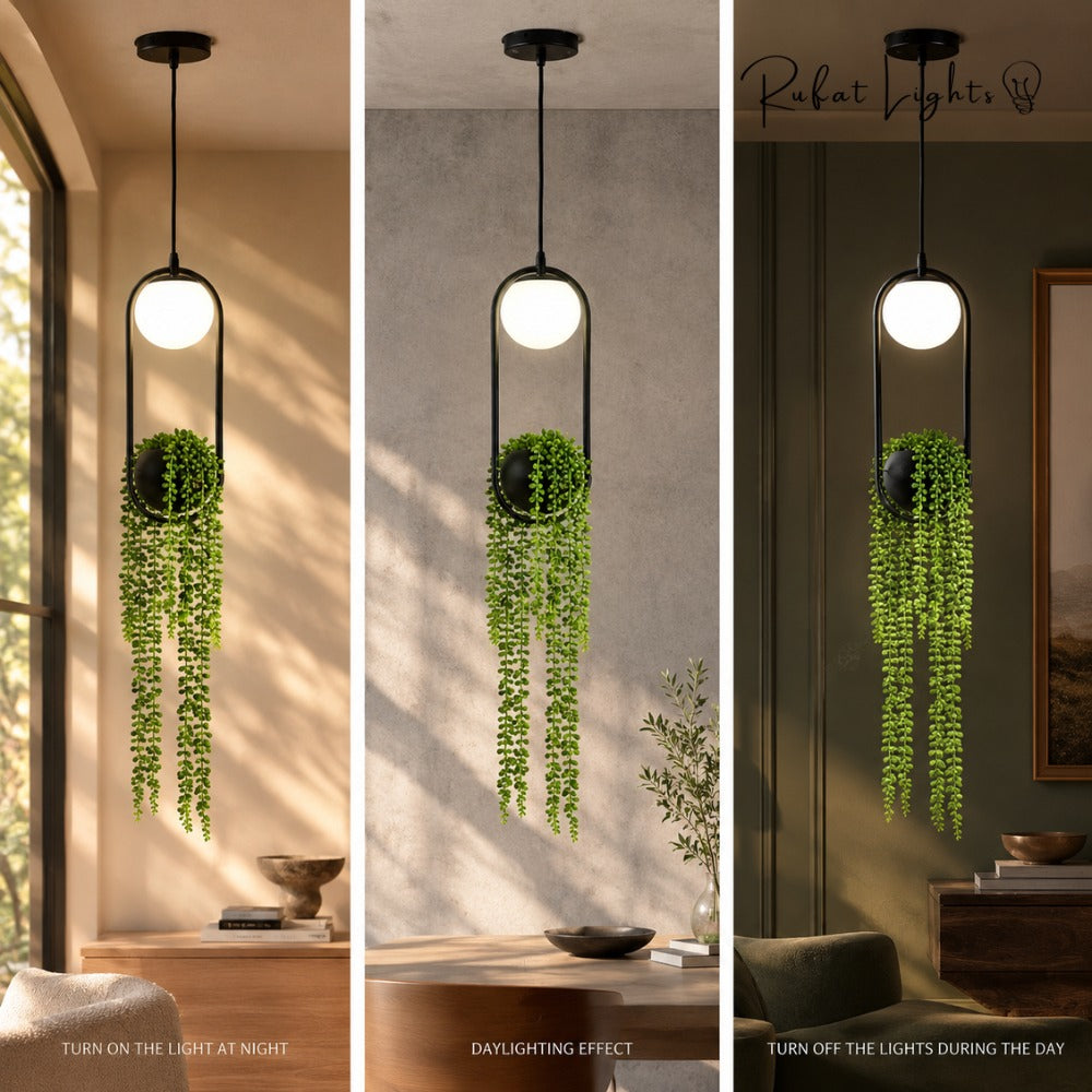 Hanging Garden LED Pendant Light in three interiors