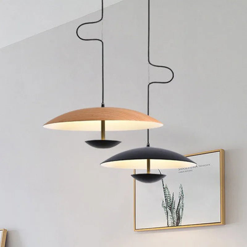 Nordic Wood Grain Pendant Light