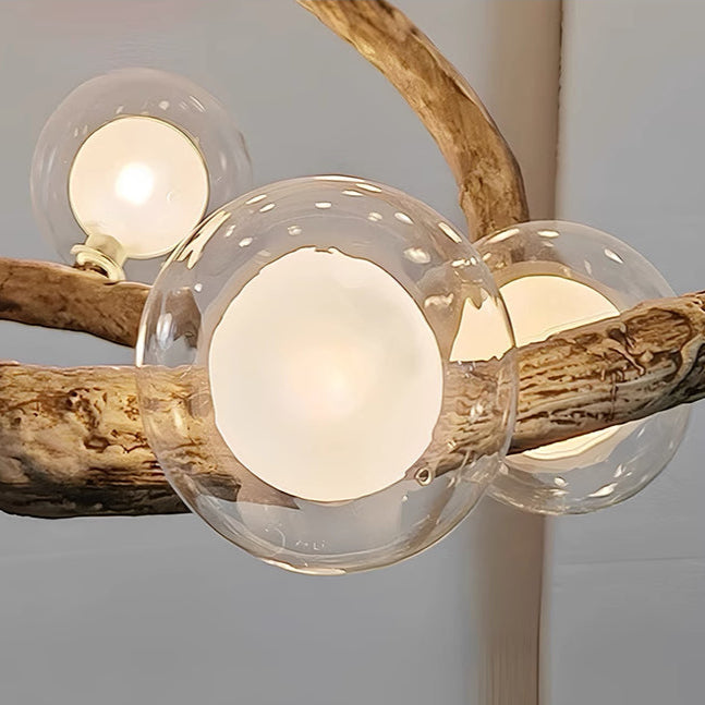 Spiral Nordic Rustic Tree Chandelier