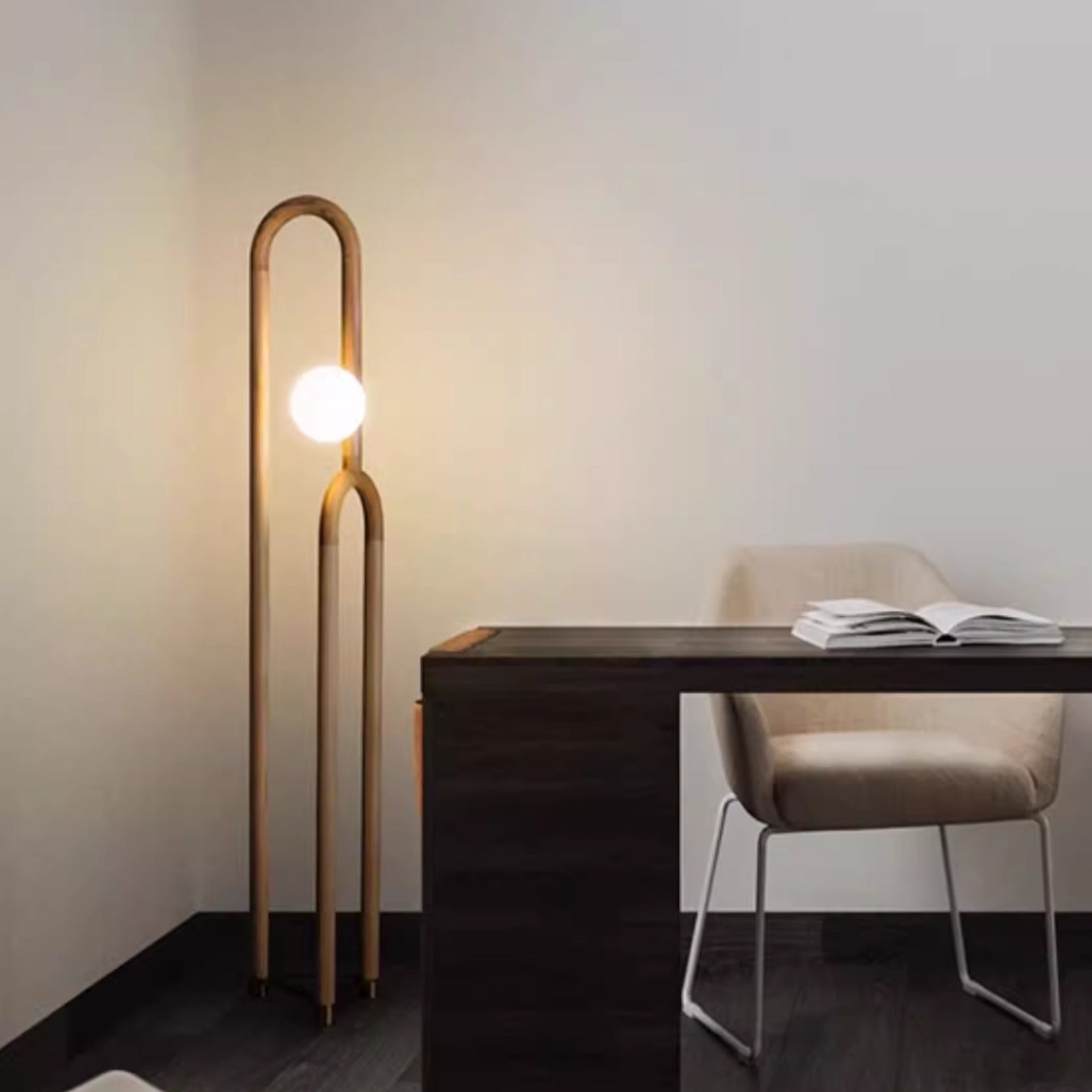 Nordic Wooden Floor Lamp