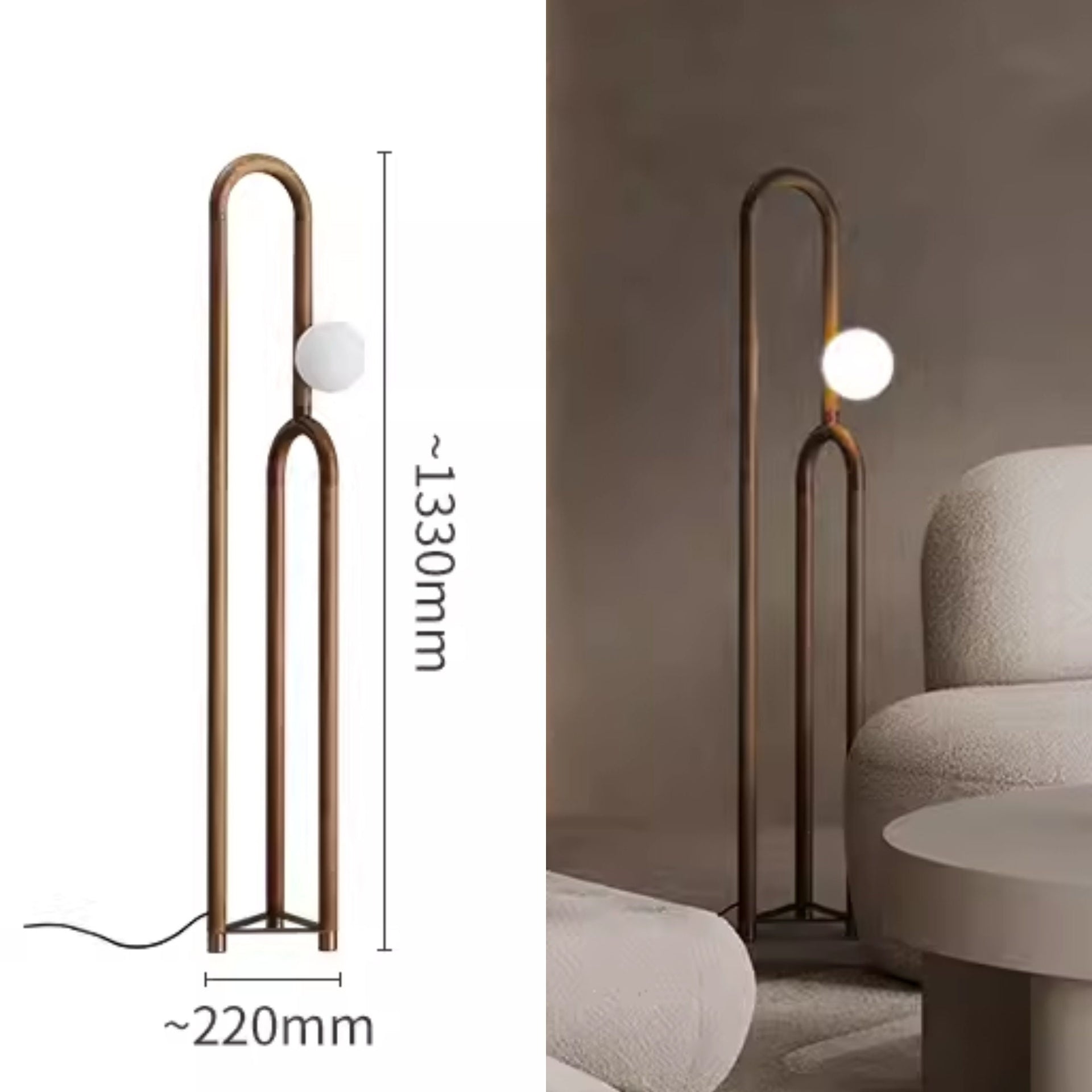 Nordic Wooden Floor Lamp