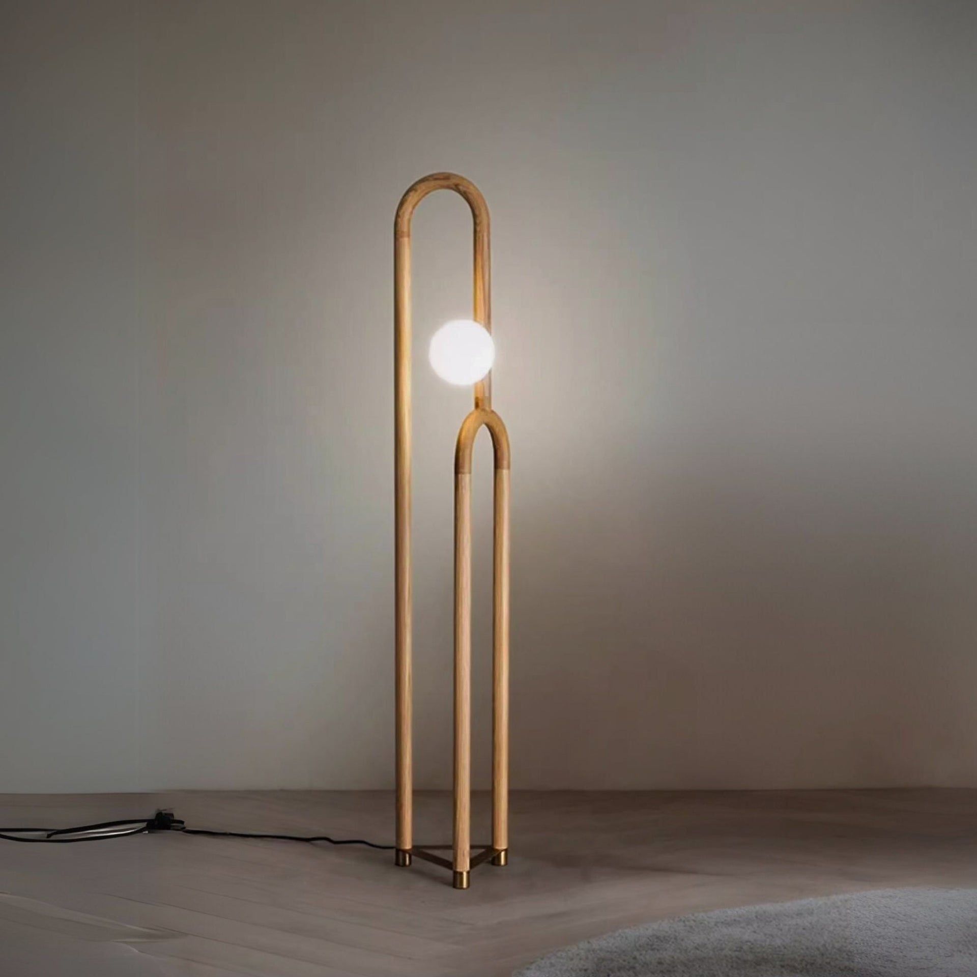 Nordic Wooden Floor Lamp