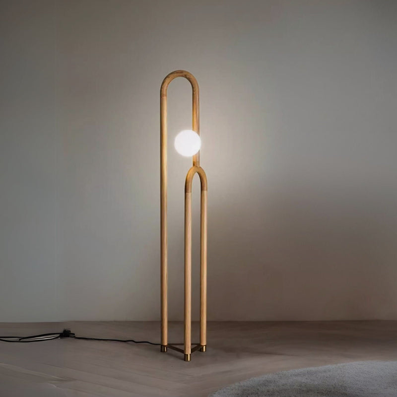 Nordic Wooden Floor Lamp