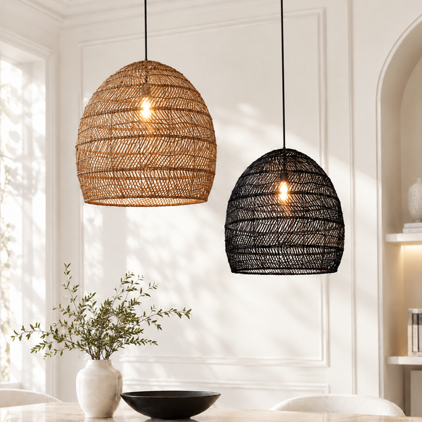Japanese Serenity Bamboo Shade Pendant Lamp