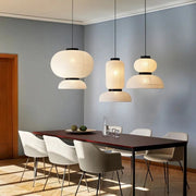 Modern Silk Fabric Tense Pendant Light