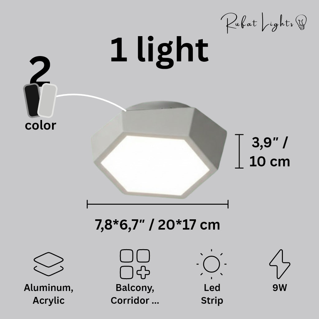 Modern Geometry Alloy LED Ceiling Chandeliers