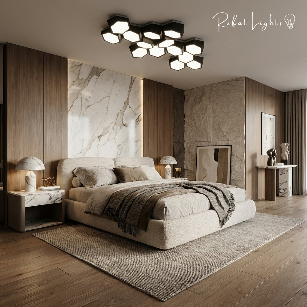 Modern Geometry Alloy LED Ceiling Chandeliers