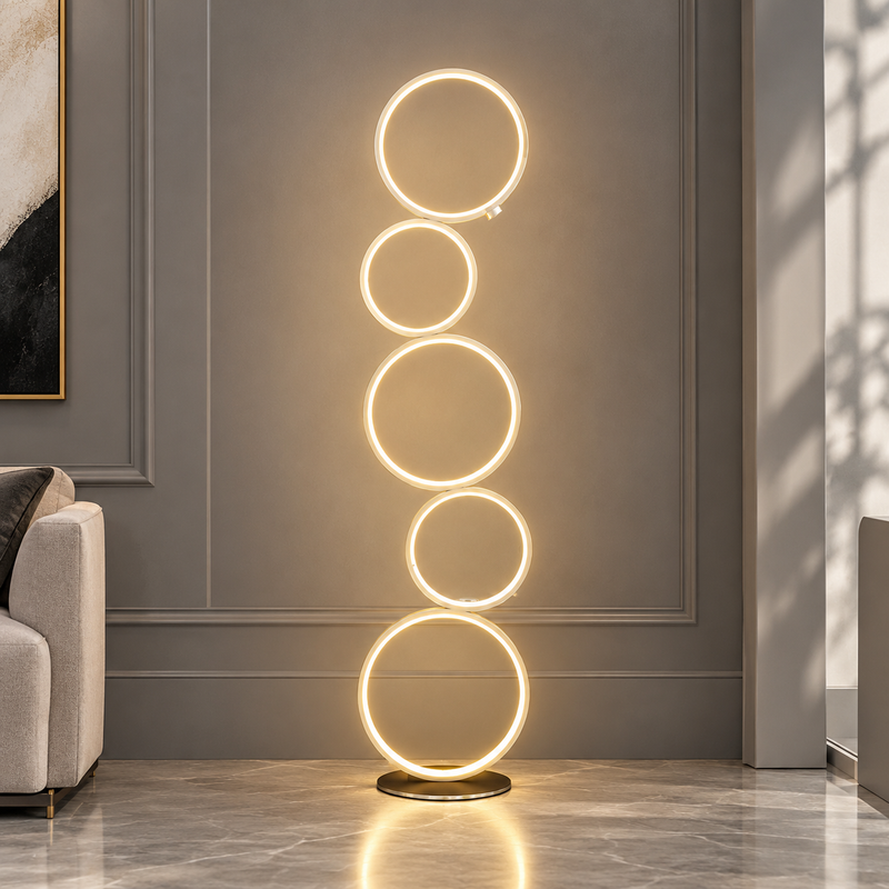 Nordic Ring Design Led Floor Lamp