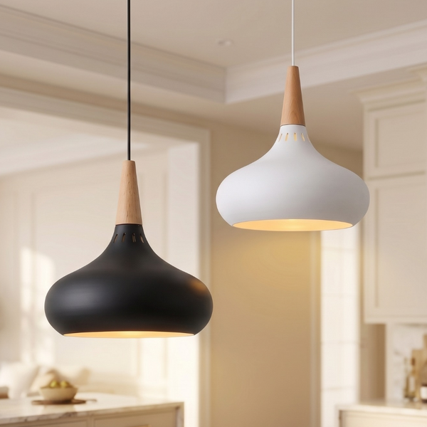 Nordic Wood Metal Pendant Lights