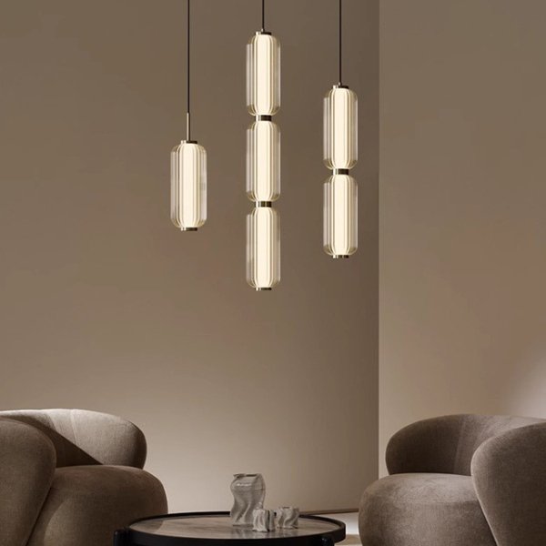 Long Glass Tube Pendant Light