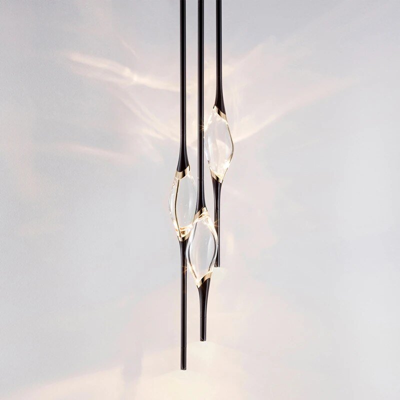 Copper Crystal Pendant Lamp