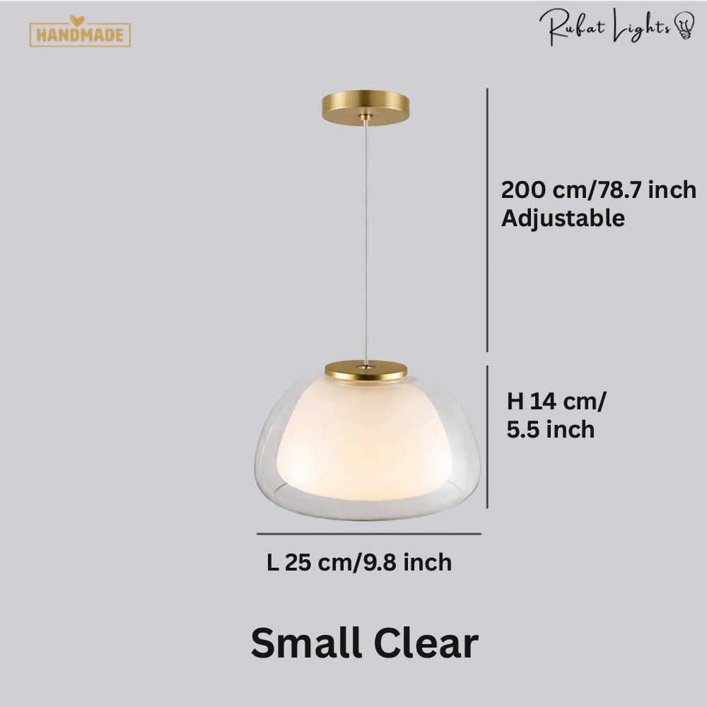 Denmark Design Double Glass Pendant Lamp