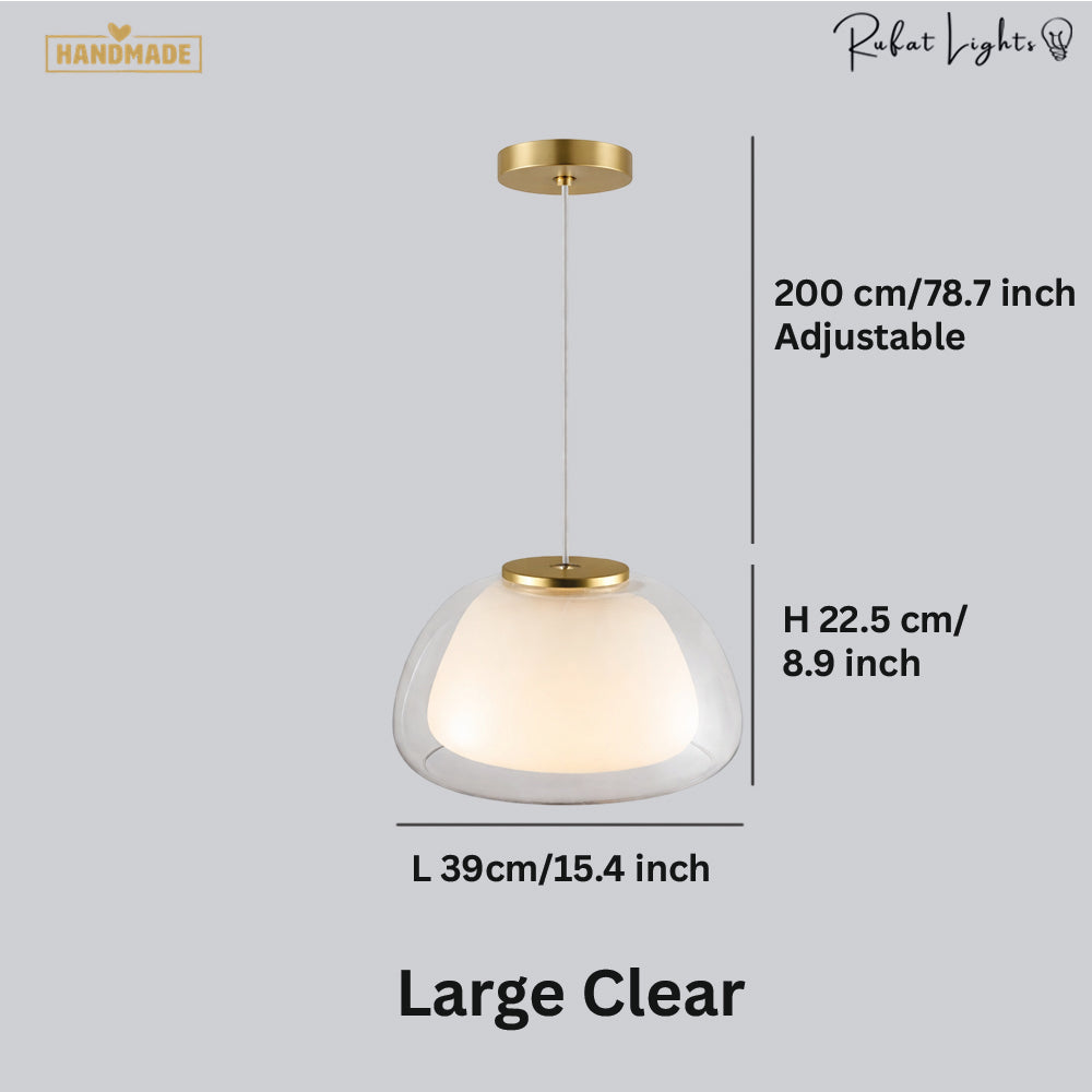 Denmark Design Double Glass Pendant Lamp