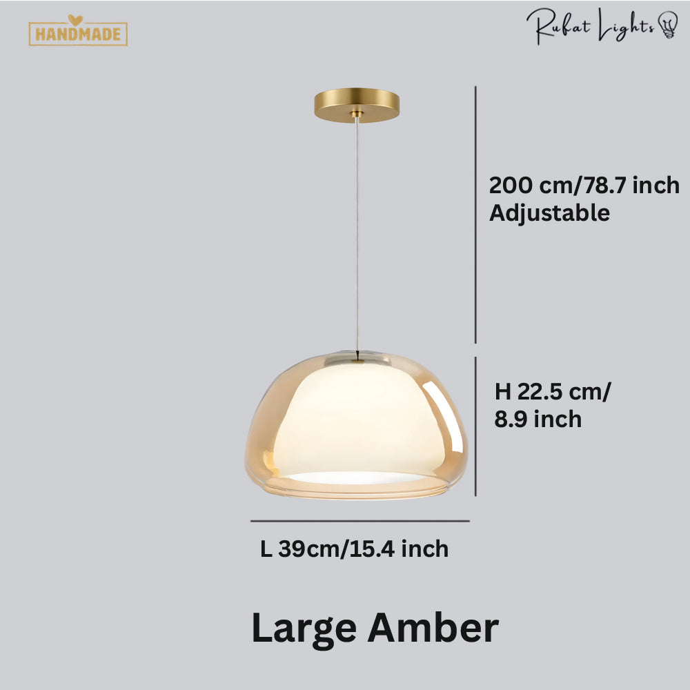 Denmark Design Double Glass Pendant Lamp