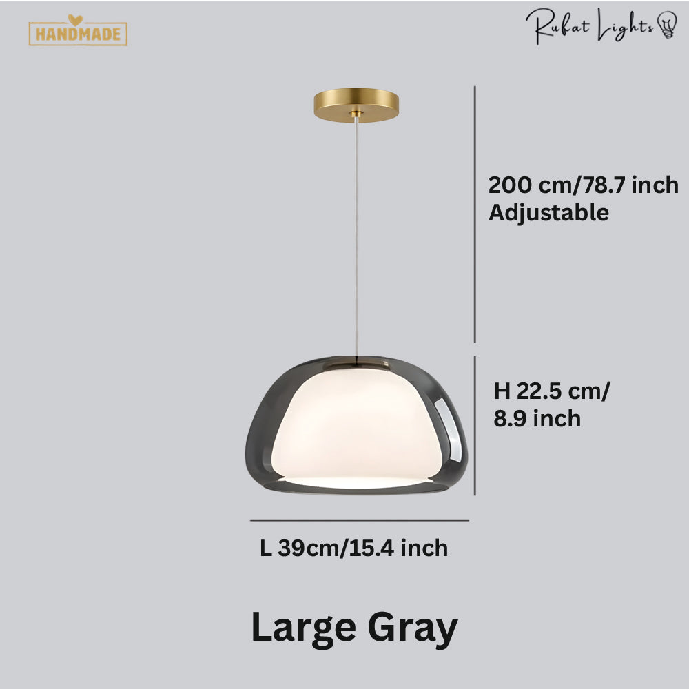 Denmark Design Double Glass Pendant Lamp