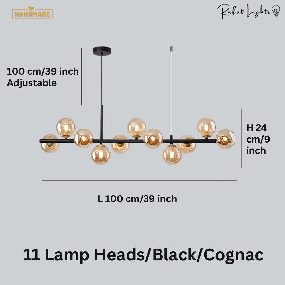 Light Glass Sphere Chandelier 7/9/11 Balls