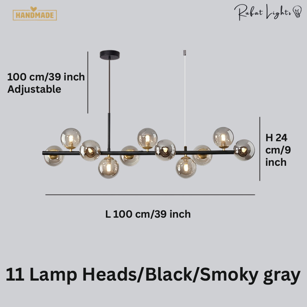 Light Glass Sphere Chandelier 7/9/11 Balls