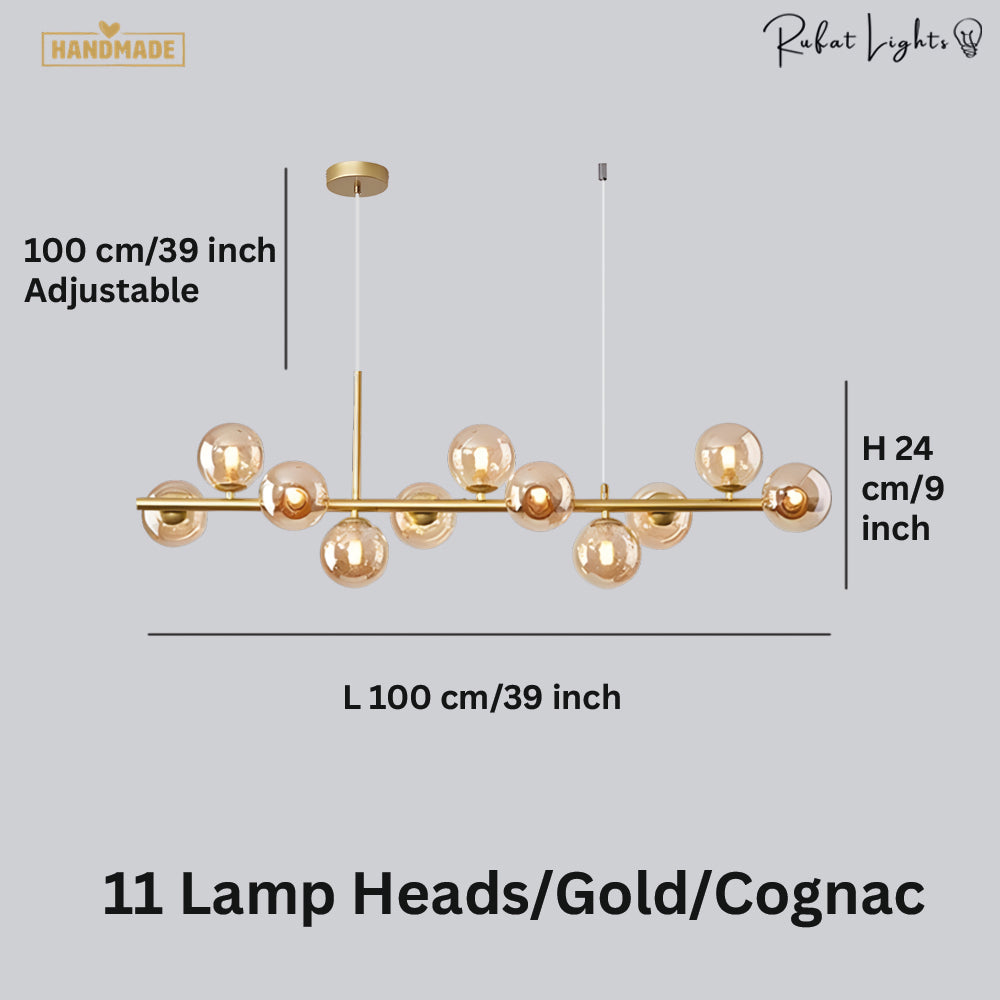 Light Glass Sphere Chandelier 7/9/11 Balls