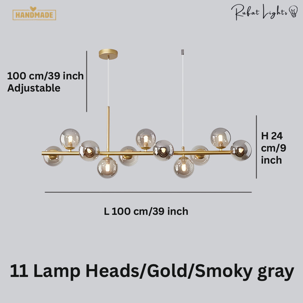 Light Glass Sphere Chandelier 7/9/11 Balls