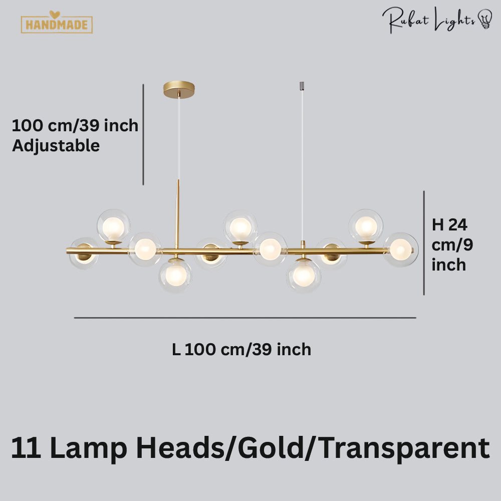 Light Glass Sphere Chandelier 7/9/11 Balls