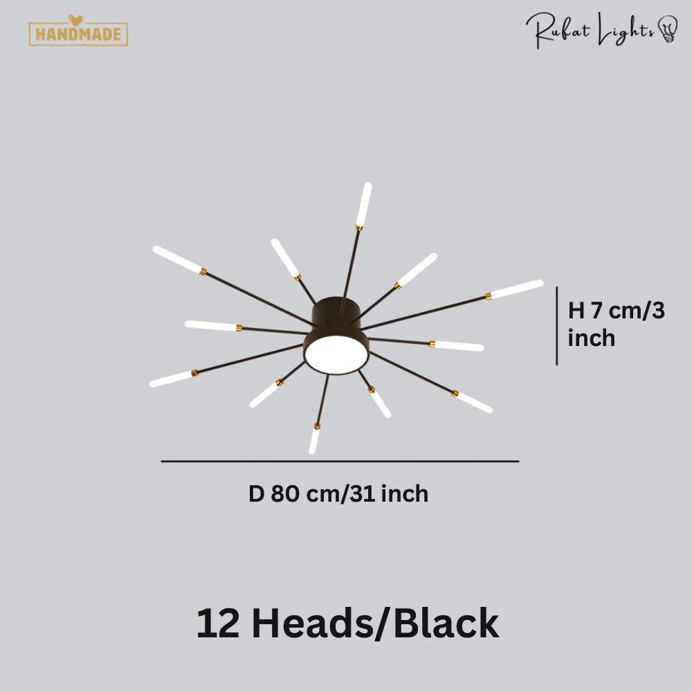 Modern Full Star Shine Rays Chandelier Lamps