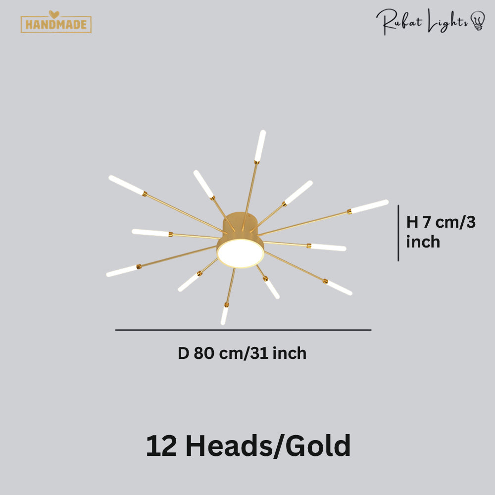 Modern Full Star Shine Rays Chandelier Lamps