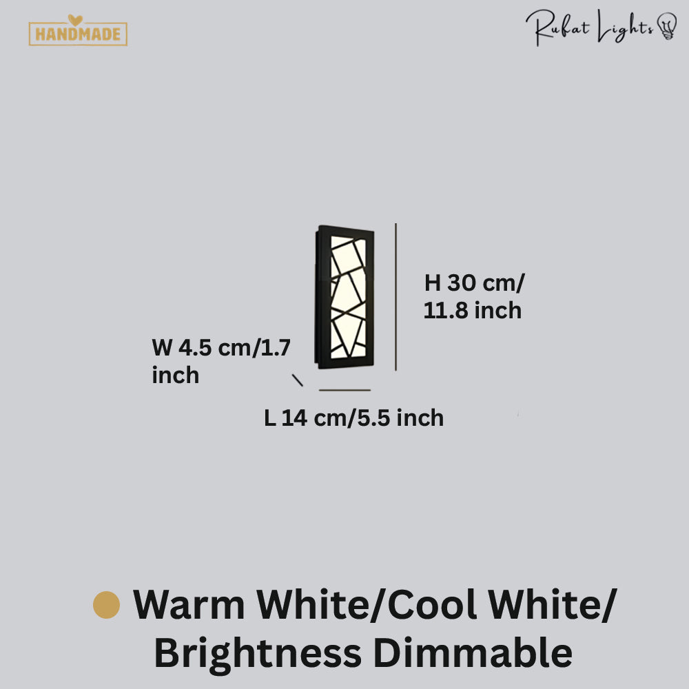 Modern Rectangle Design LED Waterproof Wall Light