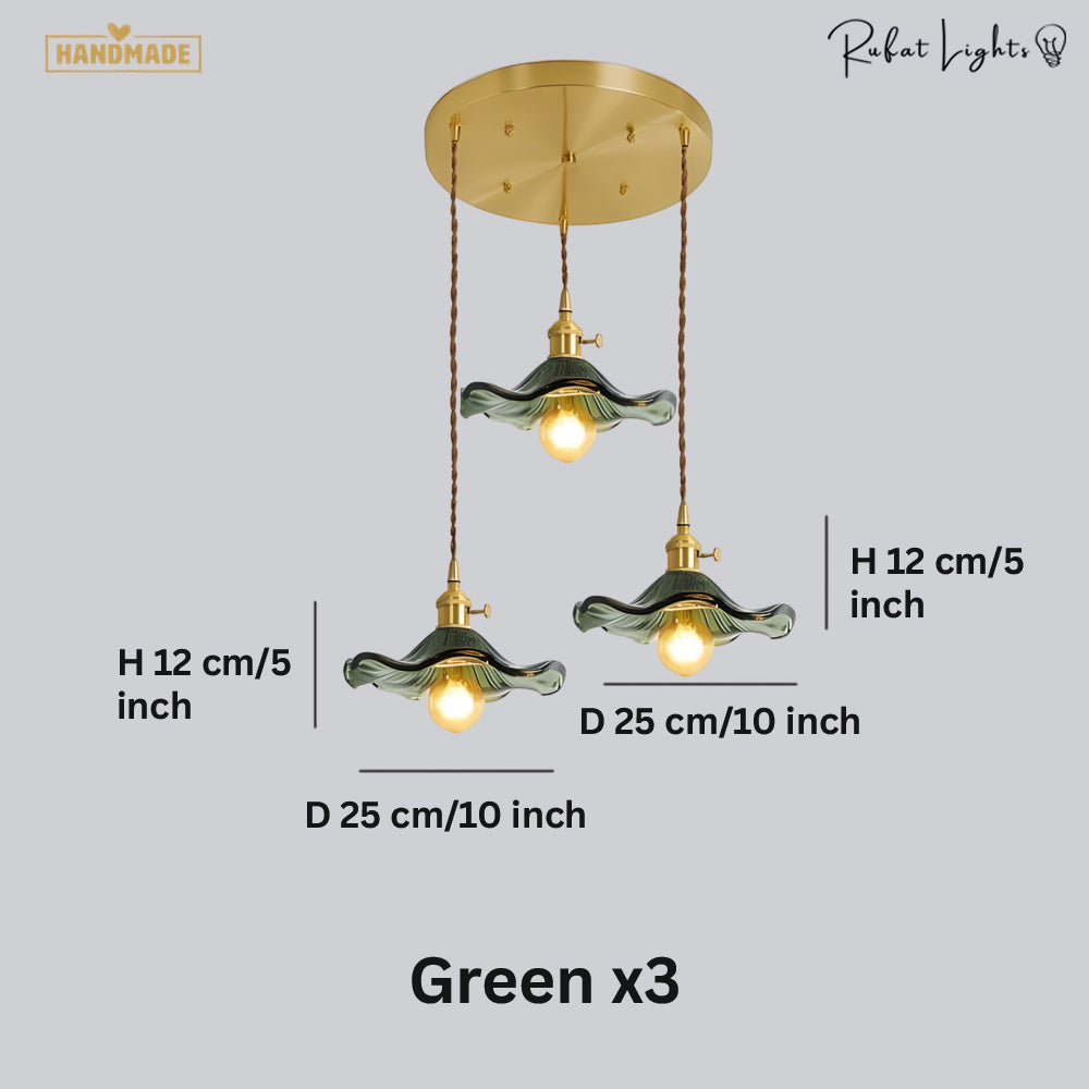 Colorful Glass Copper Edison Pendant Lamp