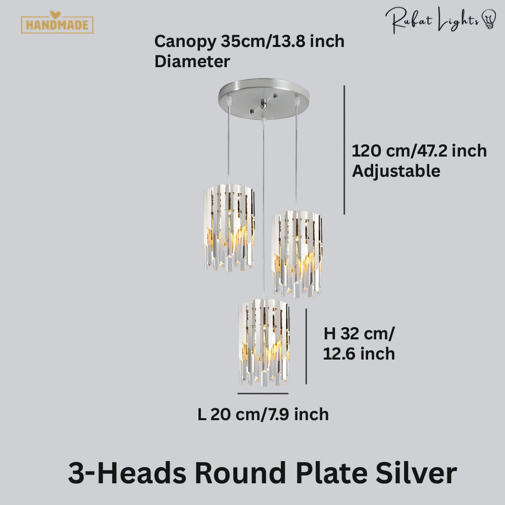 Modern Crystal K9 Round Gold Chandelier