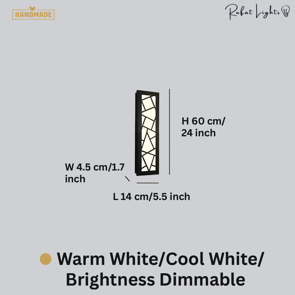 Modern Rectangle Design LED Waterproof Wall Light