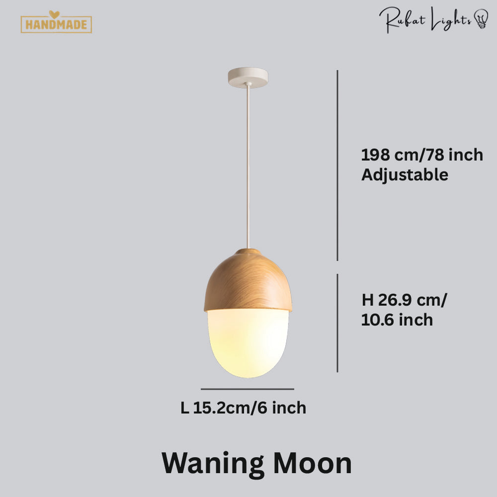 Glass Acorn Moon Pendant Lights