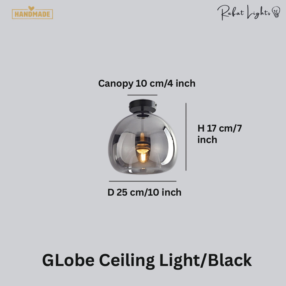 Modern Nordic Minimalist Dome Glass Ceiling Light