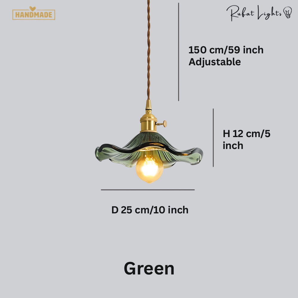 Colorful Glass Copper Edison Pendant Lamp