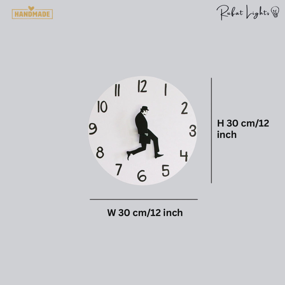Funny Wall Clock Minimalist Round Wall Clock