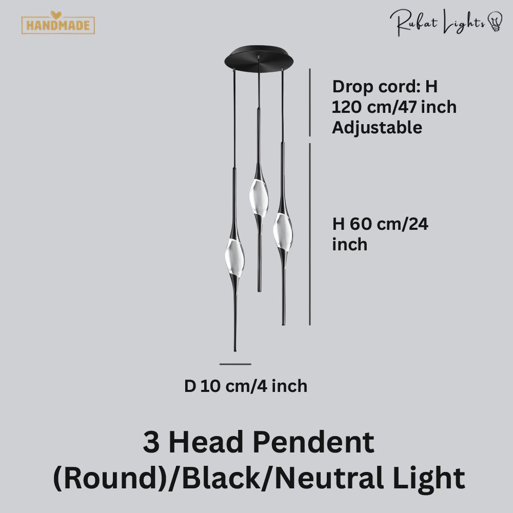 Copper Crystal Pendant Lamp