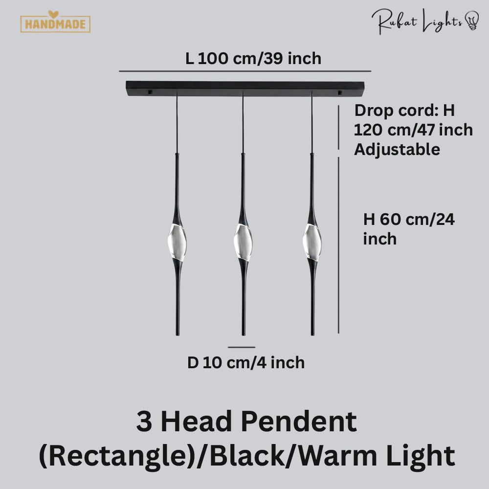 Copper Crystal Pendant Lamp