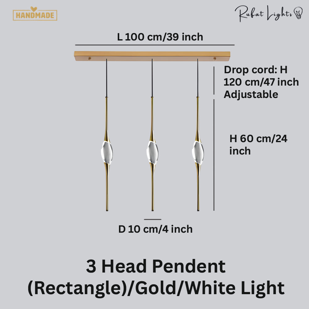 Copper Crystal Pendant Lamp