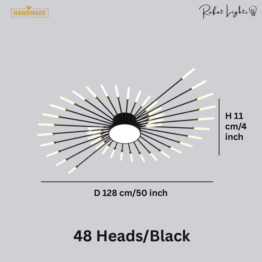 Modern Full Star Shine Rays Chandelier Lamps