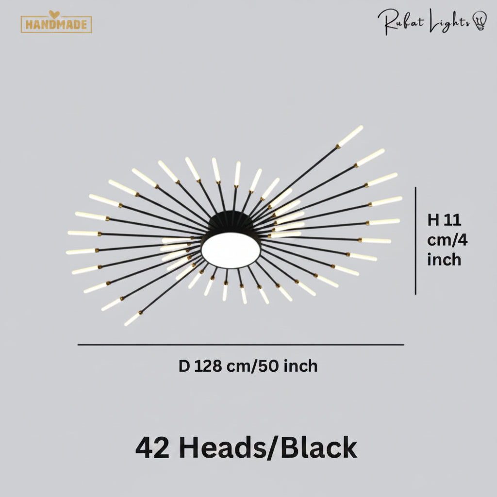 Modern Full Star Shine Rays Chandelier Lamps