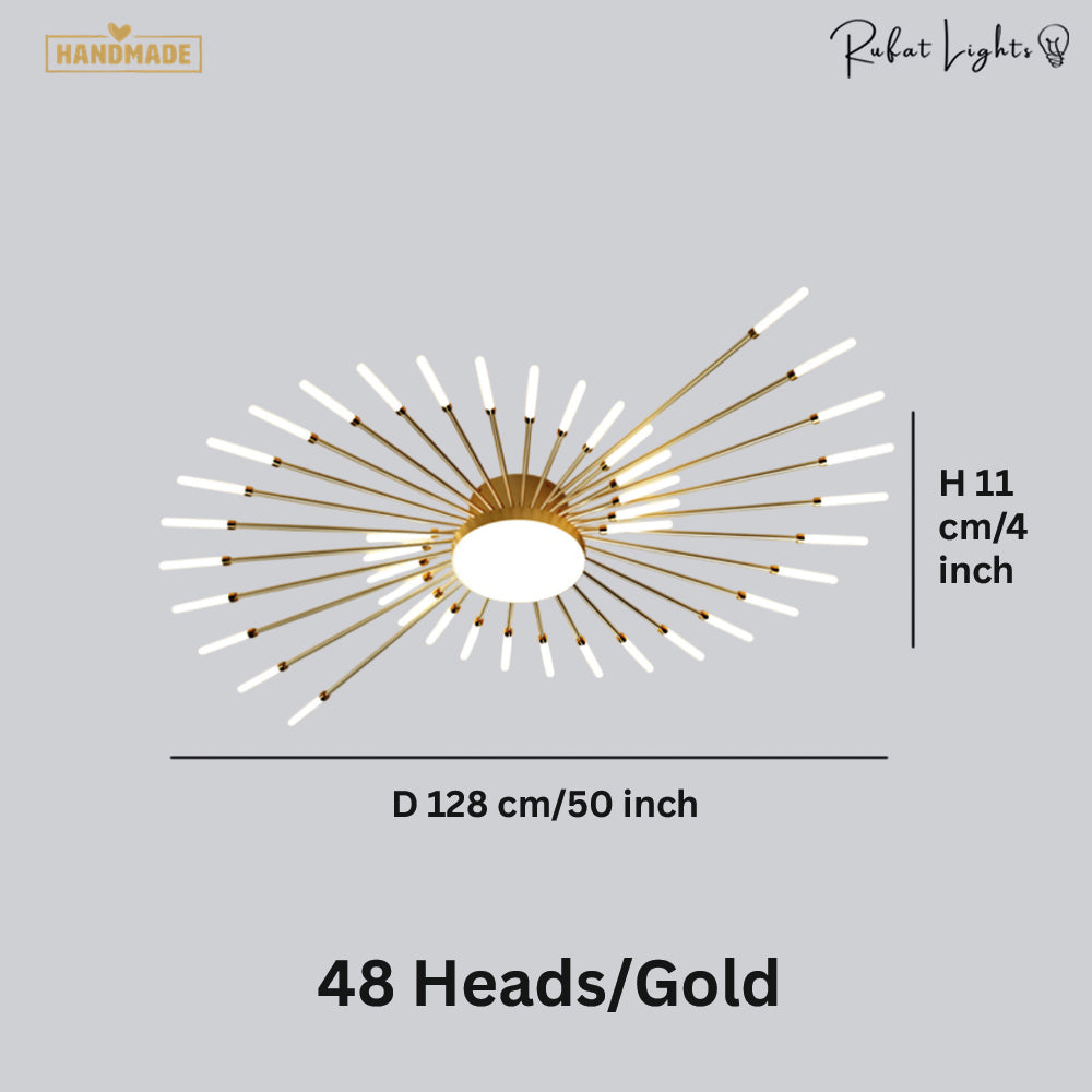 Modern Full Star Shine Rays Chandelier Lamps