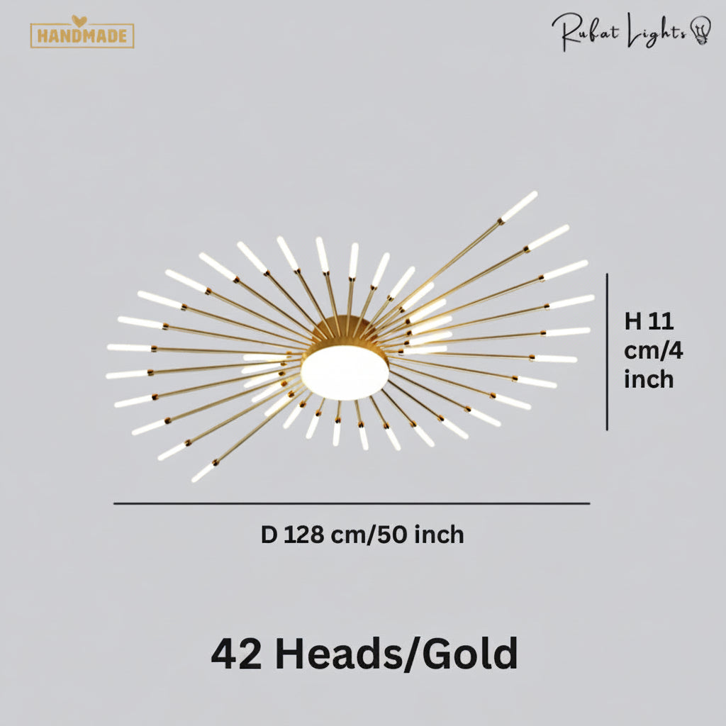 Modern Full Star Shine Rays Chandelier Lamps