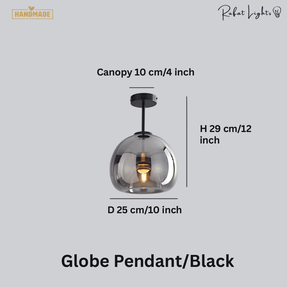 Modern Nordic Minimalist Dome Glass Ceiling Light